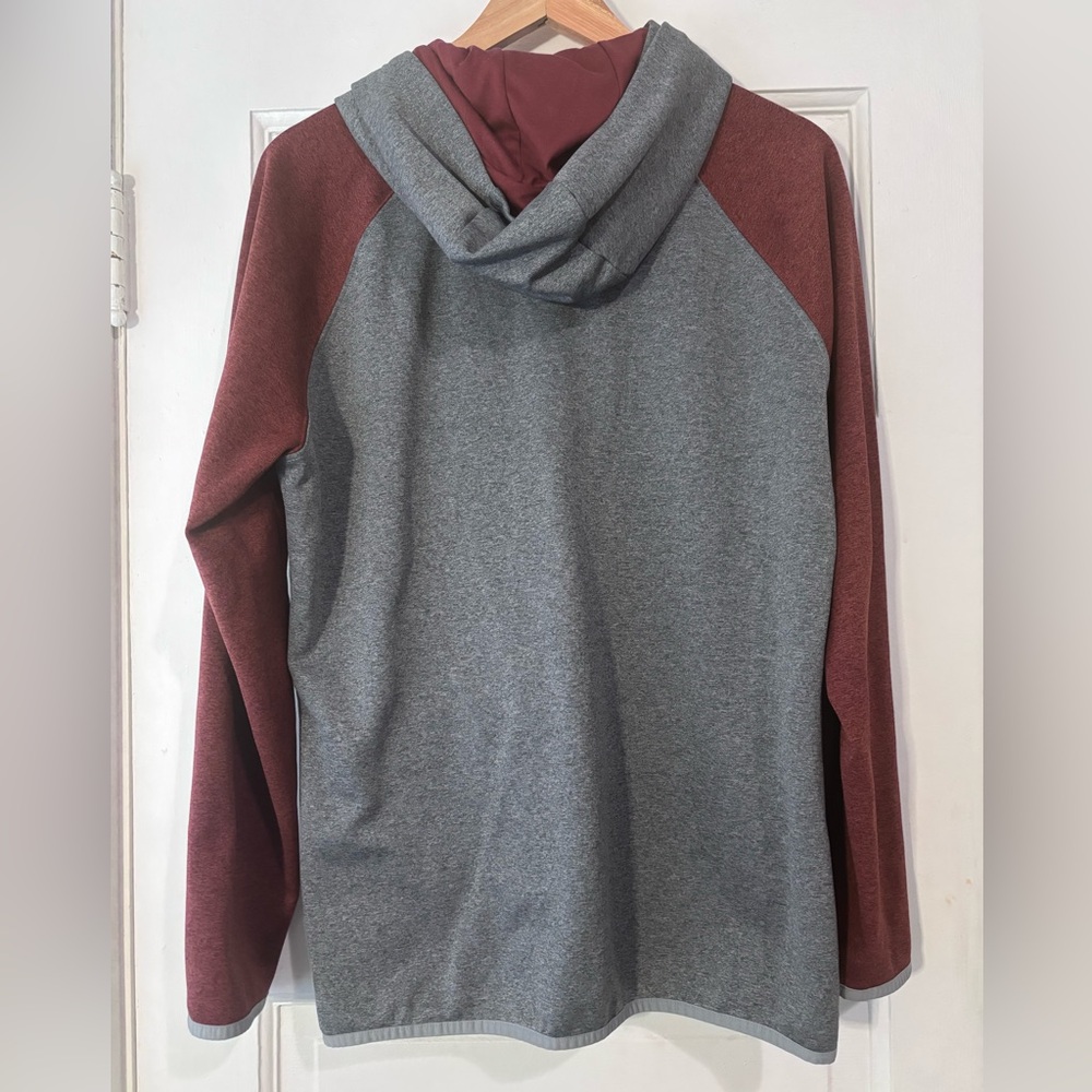 The North Face Gray and Burgundy Women's Hoodie - Picture 3 of 3
